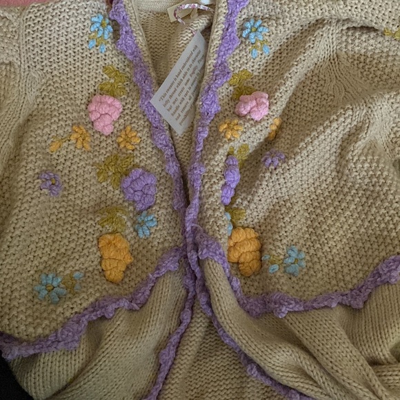 Loveshackfancy Camden Duster Oatmeal M/L NWT - Picture 6 of 7